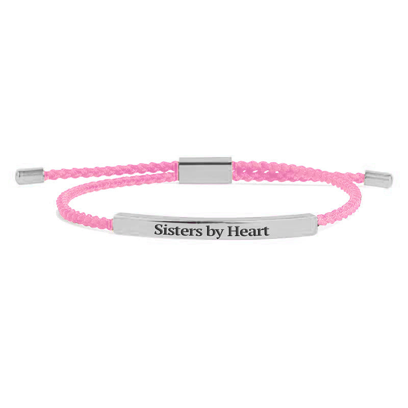 Not Sisters By Blood But Sisters By Heart Inspire Bracelet