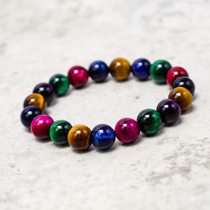 Pulsera de piedra de Buda con ojo de tigre y determinación
