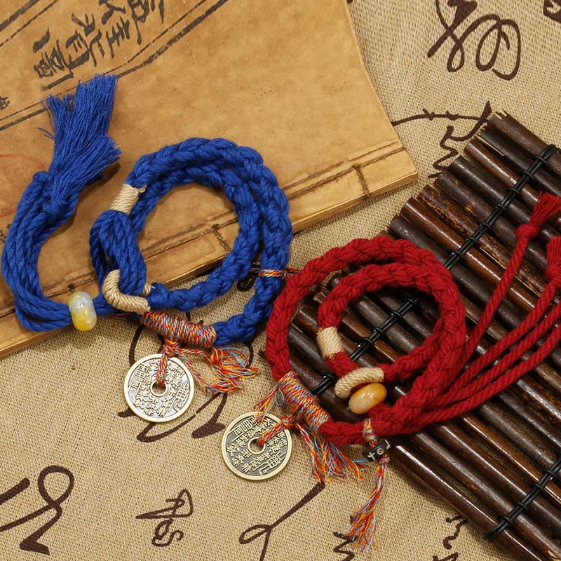 Pulsera hecha a mano con piedras de Buda, montaña, fantasmas, gastar dinero y alejar malos espíritus.