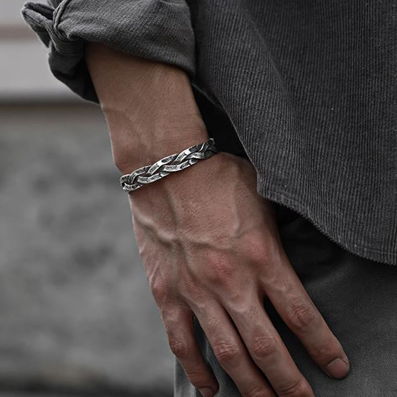 Buddha Steine Koi Fisch Twisted Design Glück Reichtum Manschette Armband Armreif