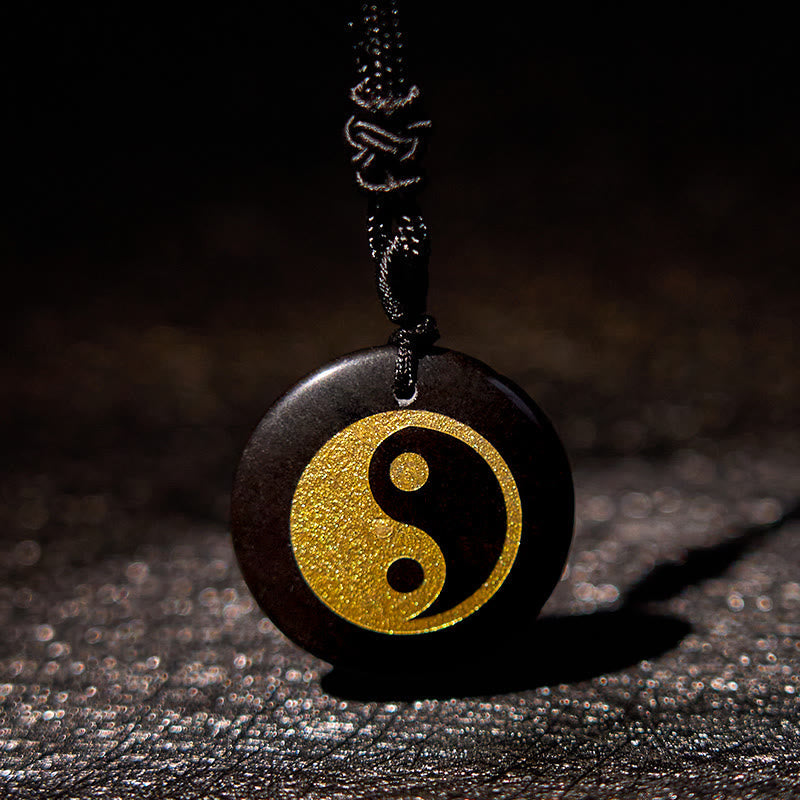 Collar con colgante espiritual Yin Yang, piedras de Buda, varios cristales, amatista, ojo de tigre, aventurina verde