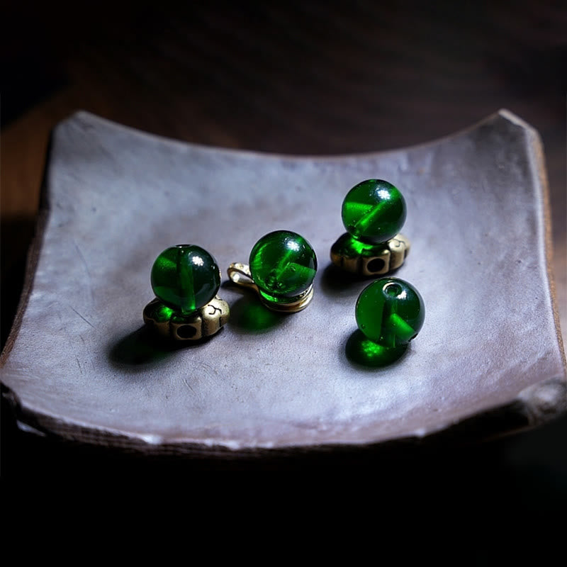 Pulsera tibetana con 108 cuentas de mala de Buda, cuentas de vidrio Liuli multicolores, zodíaco chino, nueve palacios, ocho diagramas