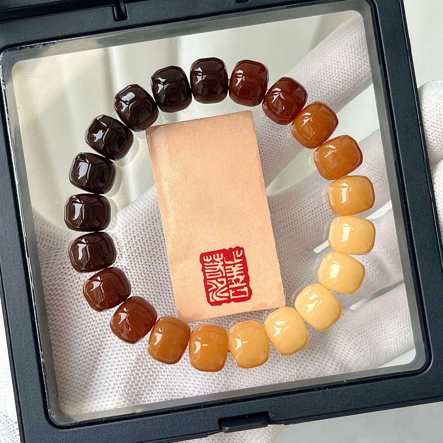 New Bodhi Bracelet with Burger-Shaped Beads (Multiple Colors Available) - Touch Bling
