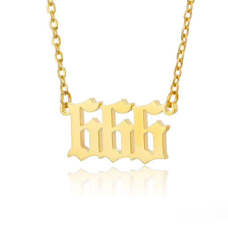 Collar con número de ángel
