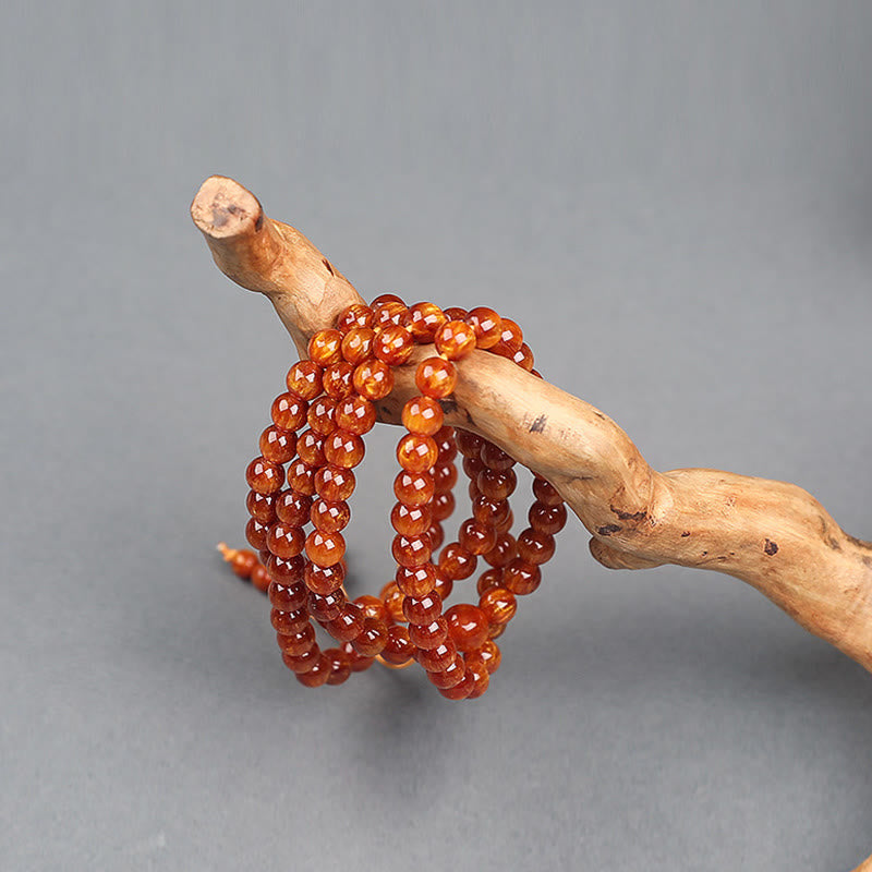 Buddha Stones Golden Sea Willow Erfolg Positives Armband Mala