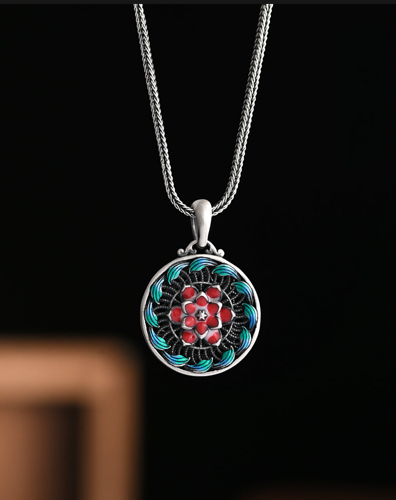 Pure Silver Safety Buckle Pendant
