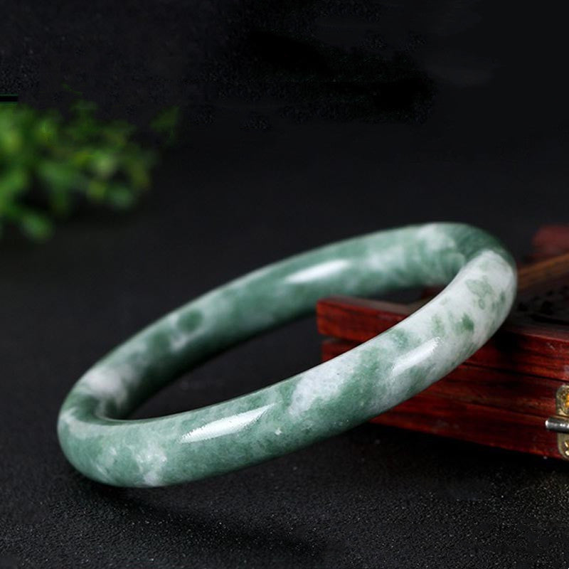 Pulsera de jade natural con piedras de Buda para la suerte y la abundancia