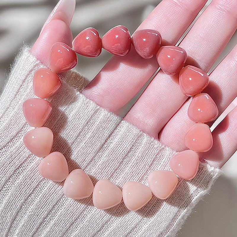 Pink Droplet-Shaped Bodhi Bracelet – Multi-Color Options Available - Touch Bling