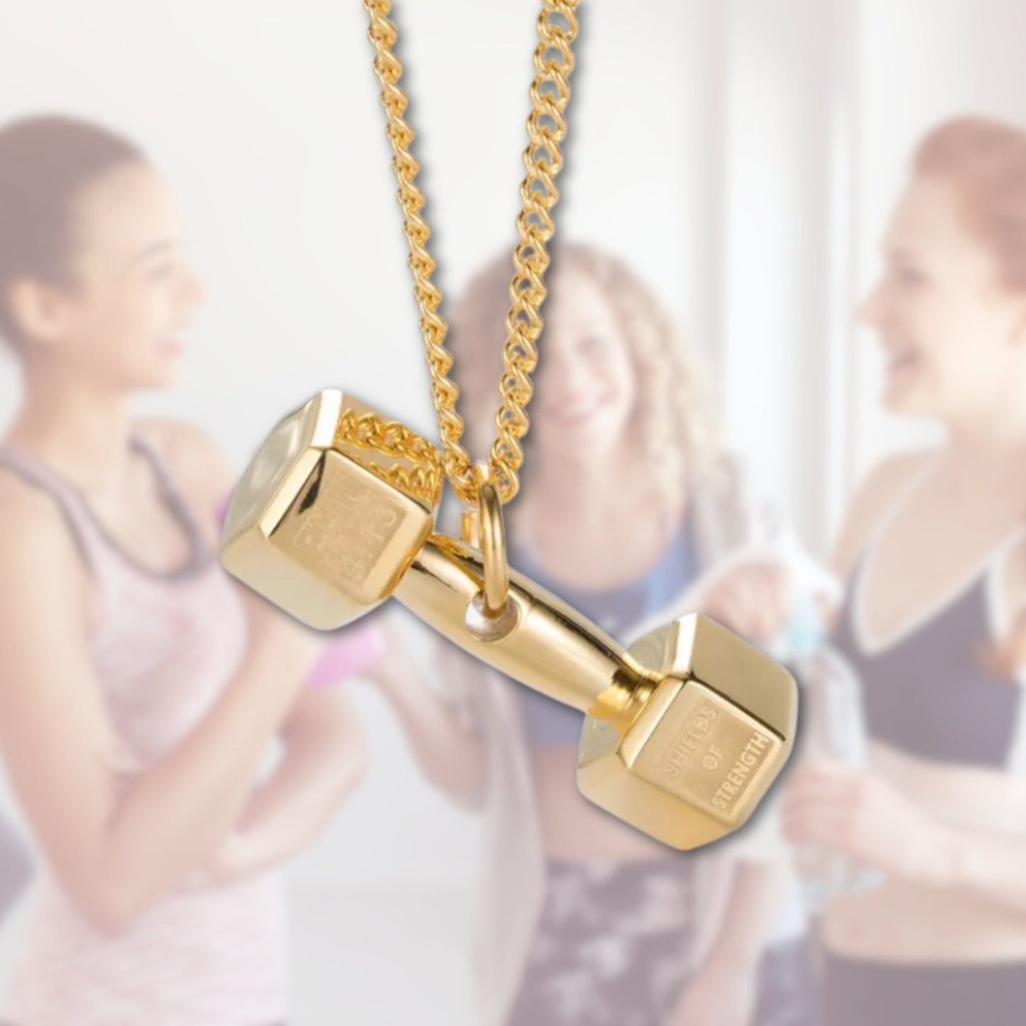 Best Friends FitCharm Dumbbell Necklace