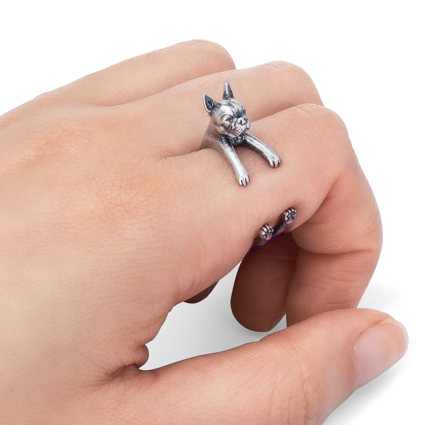 Boston Terrier Wrap Ring