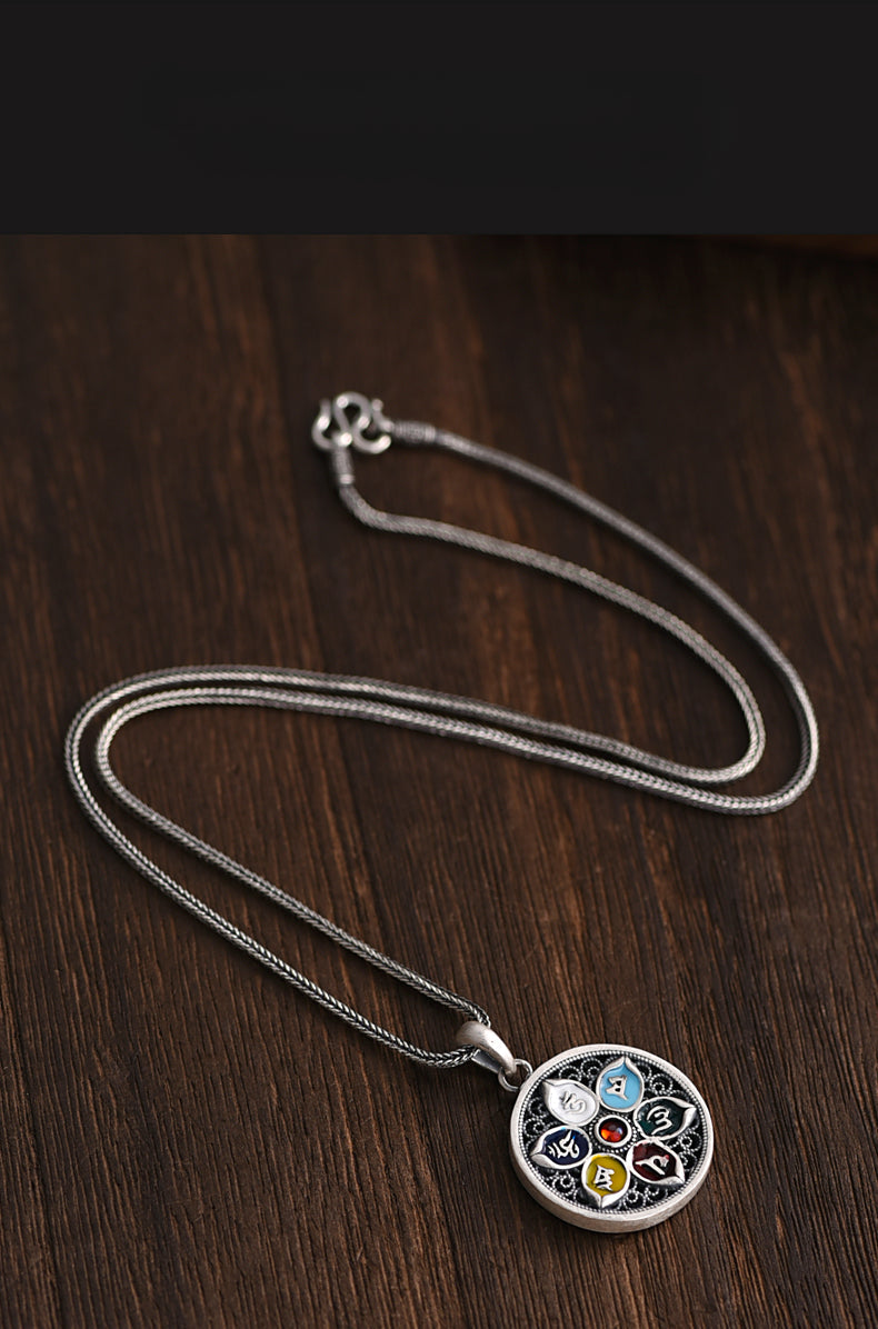 Pure Silver Safety Buckle Pendant