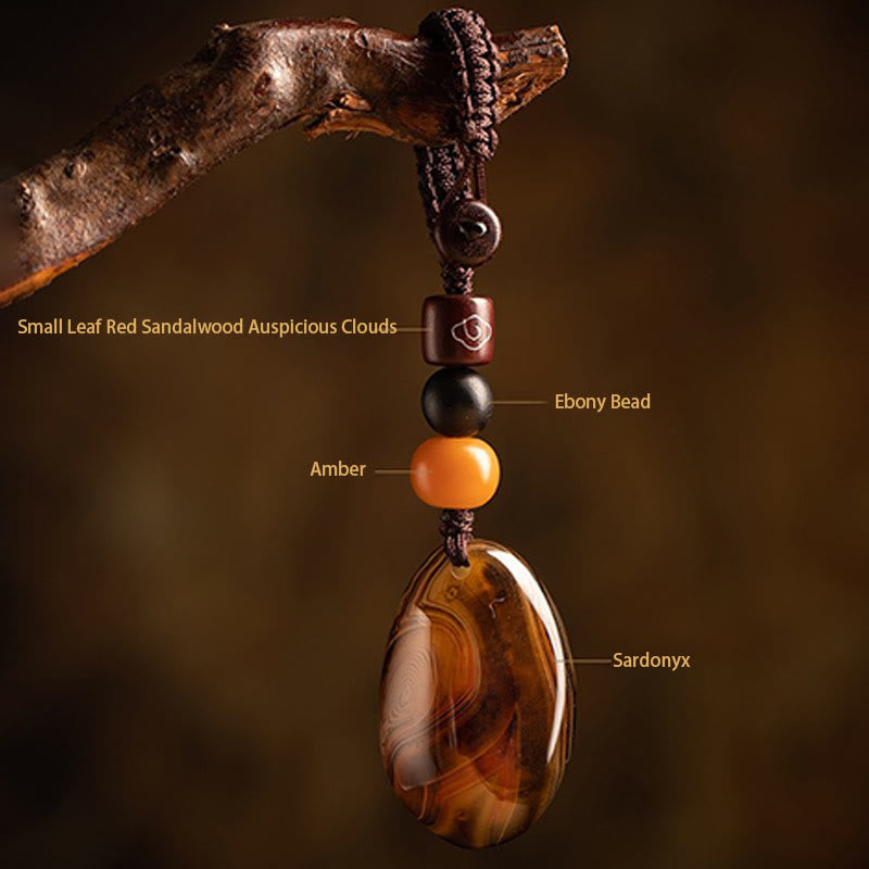Buddha Steine Zufällig Sardonyx Stein Positive Schlüsselanhänger