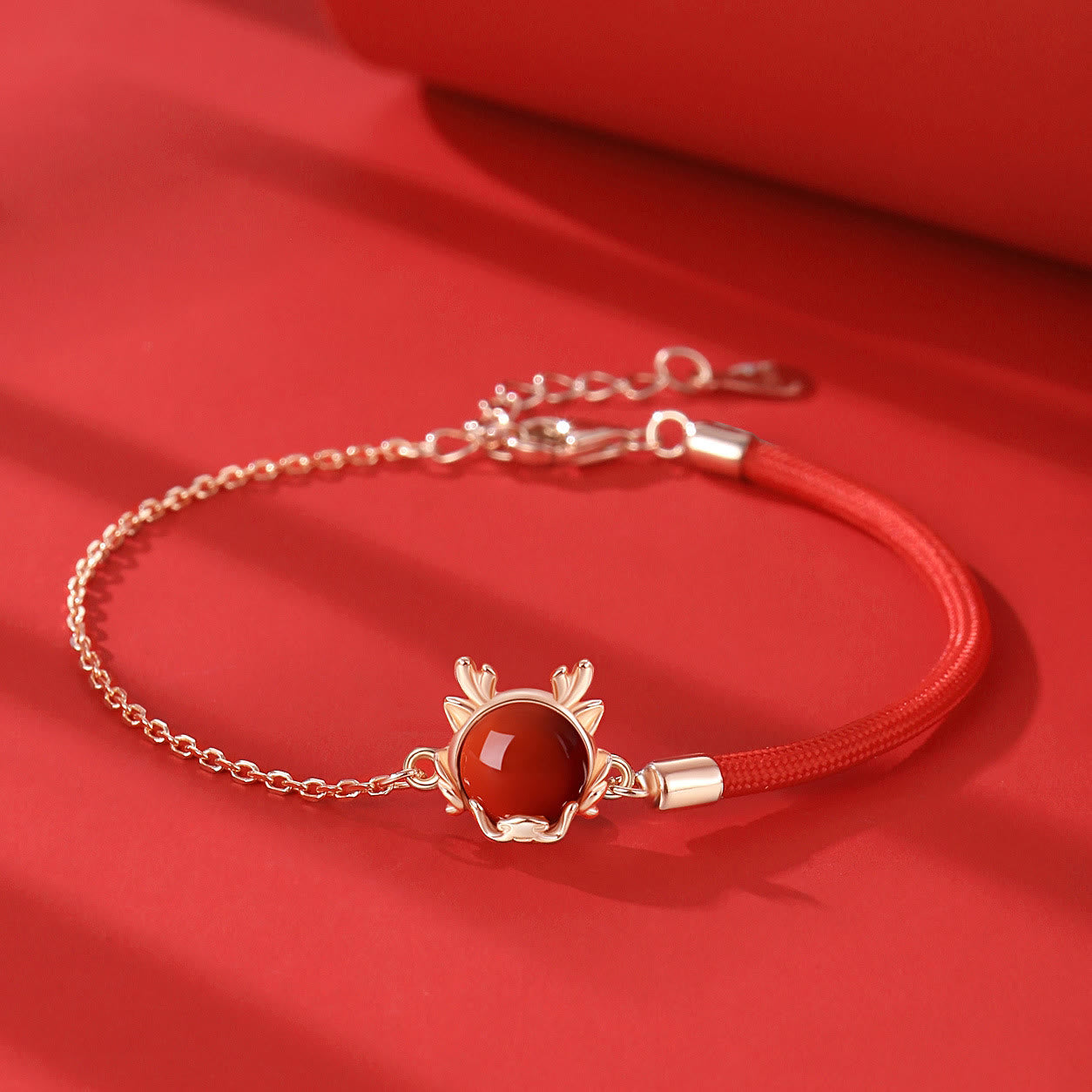 Buddha Stones 925 Sterling Silver Year of the Dragon Cinnabar Red Agate Dragon Protection Bracelet Necklace Pendant Earrings Ring