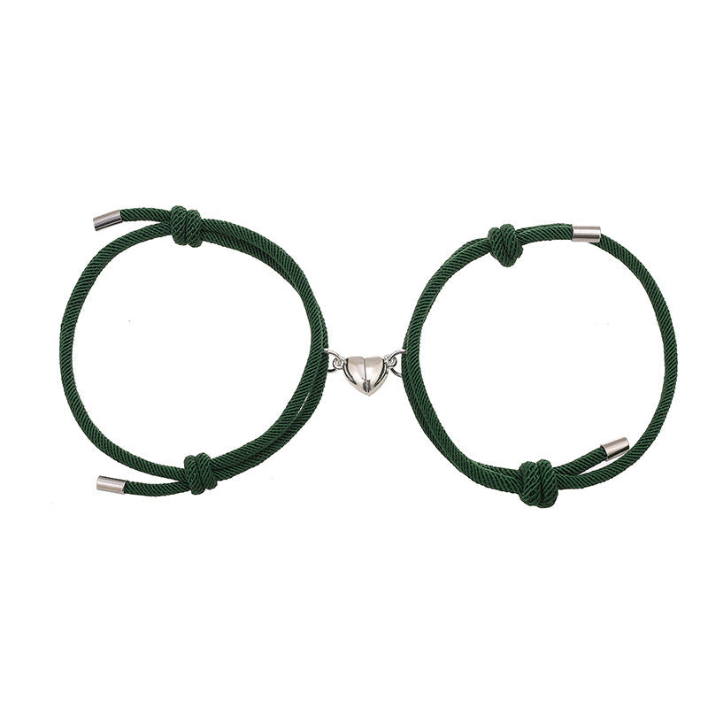 Pulsera magnética de amor para parejas, 2 unidades