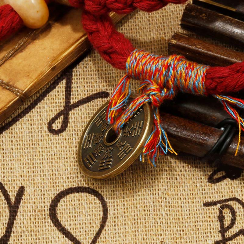 Pulsera hecha a mano con piedras de Buda, montaña, fantasmas, gastar dinero y alejar malos espíritus.