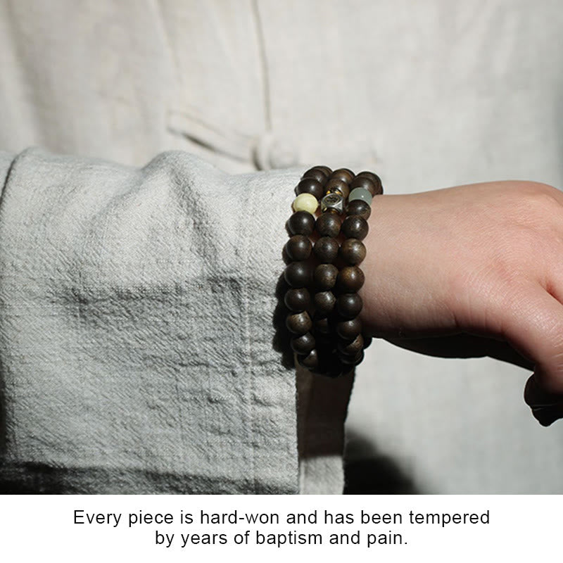 Buddha Stones 925 Sterling Silber Chinesisches Sternzeichen Natal Buddha Kalimantan Adlerholz Jade Bernstein 999 Gold Roter Achat Balance Armband