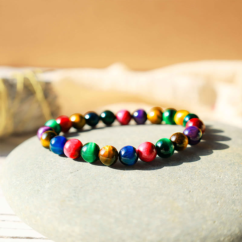 Pulsera de piedra de Buda con ojo de tigre y determinación
