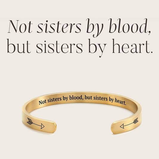 Pulsera personalizable "No hermanas de sangre, sino hermanas de corazón"