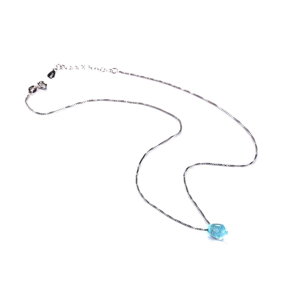 Crystal Ocean Drop Purification Clavicle Necklace