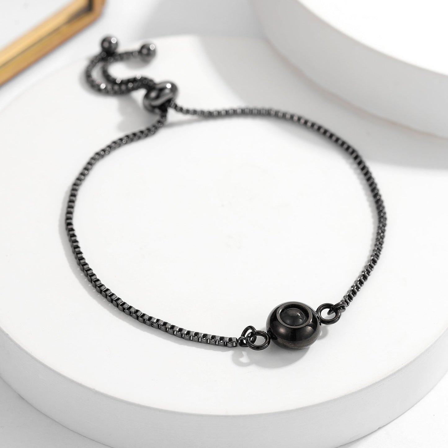 Pulsera personalizada con foto oculta para pareja