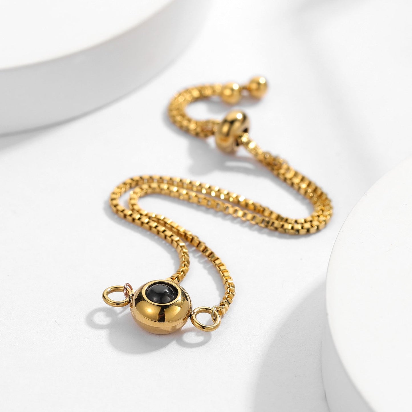 Pulsera personalizada con foto oculta para pareja