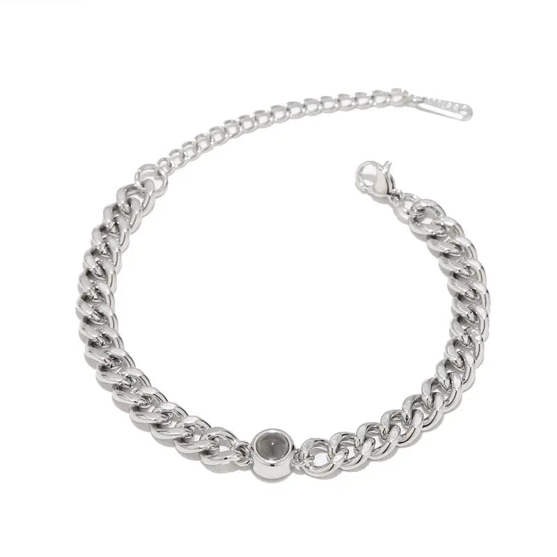 Pulsera cubana personalizada con foto oculta