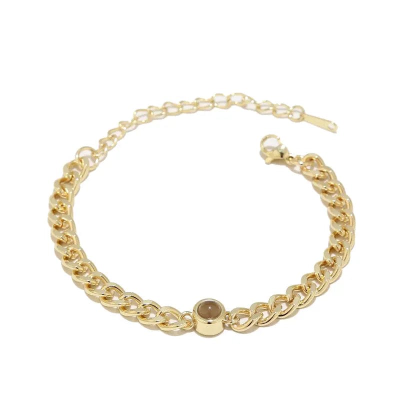 Pulsera cubana personalizada con foto oculta