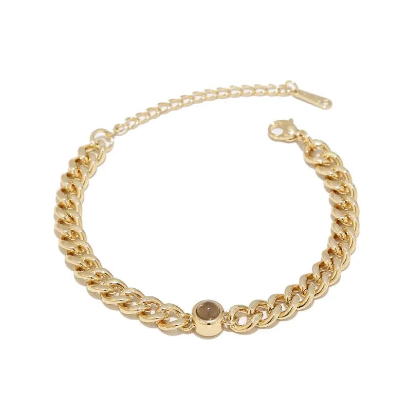 Pulsera cubana personalizada con foto oculta
