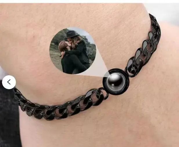 Pulsera cubana personalizada con foto oculta