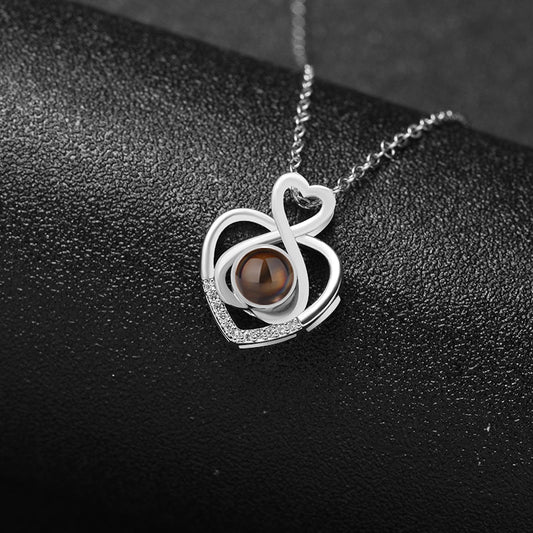 Collar personalizado con foto oculta "Harmony Heartfelt"