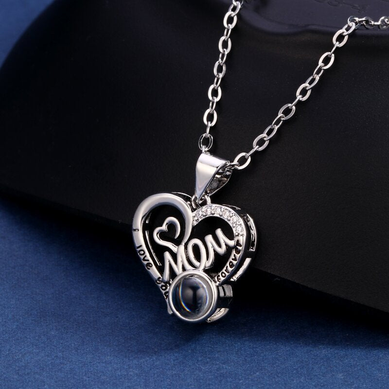 Custom Heartfelt Mom Hidden Photo Necklace