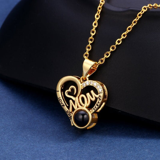 Custom Heartfelt Mom Hidden Photo Necklace