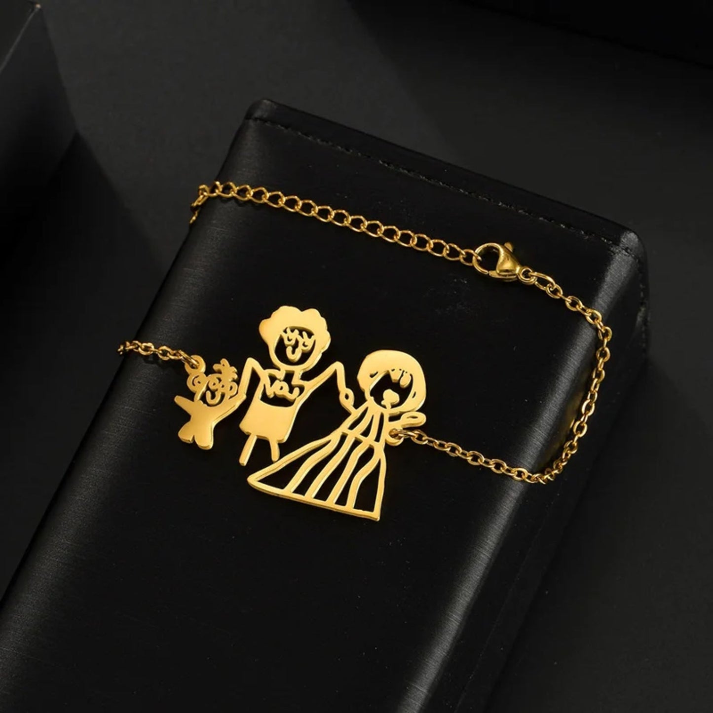 Collar personalizado con dibujo a mano para niños