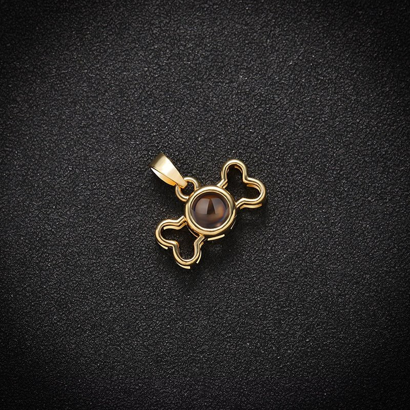 Personalisierte Memory Bone Halskette mit verstecktem Foto