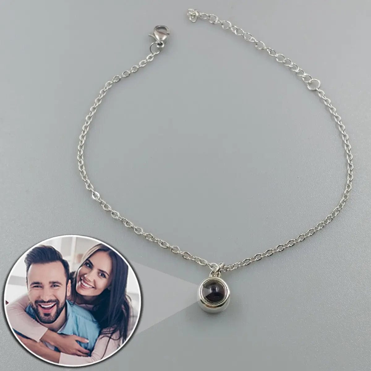 Pulsera circular con proyección de fotos personalizada