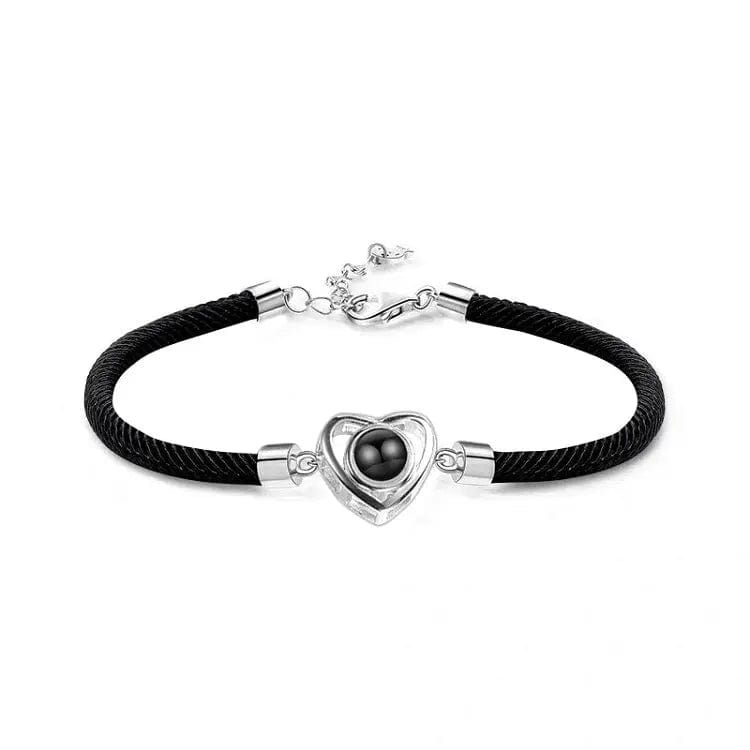 Pulsera de corazón con proyección de fotos personalizada