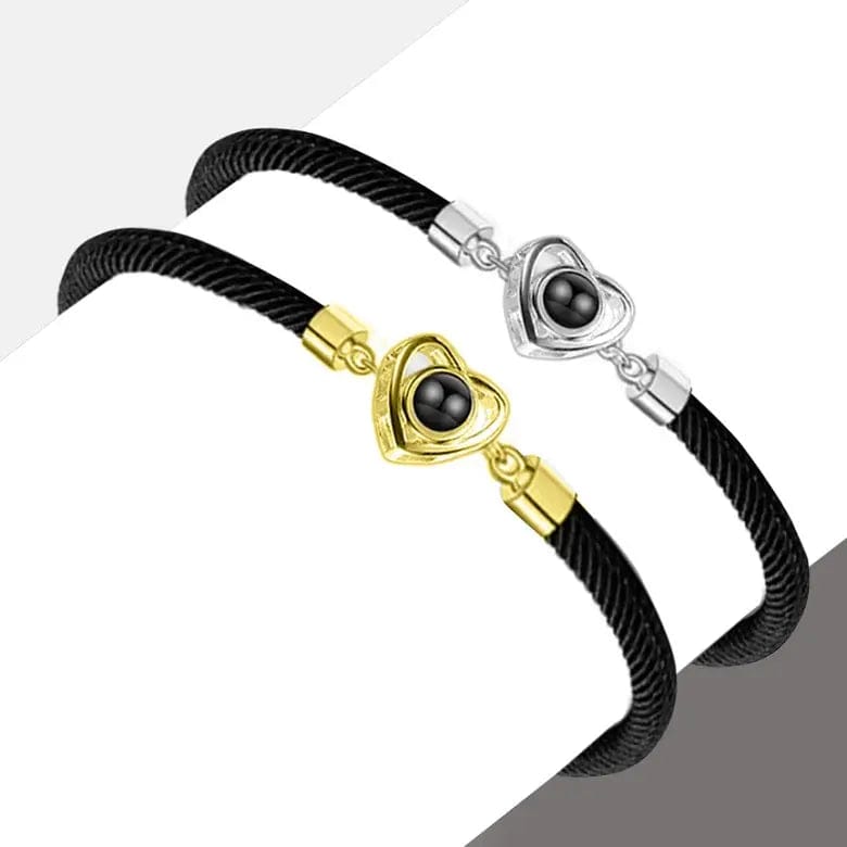 Pulsera de corazón con proyección de fotos personalizada