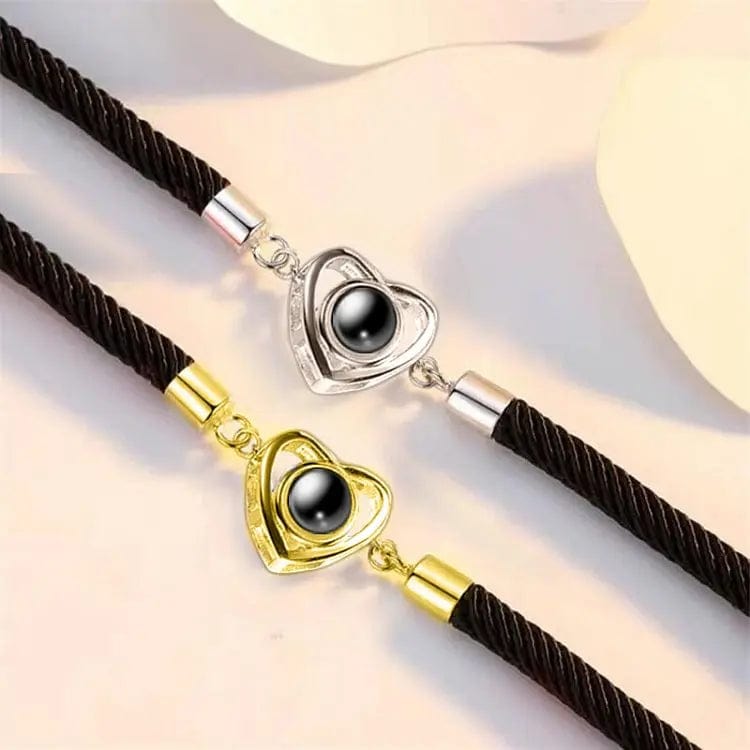 Pulsera de corazón con proyección de fotos personalizada