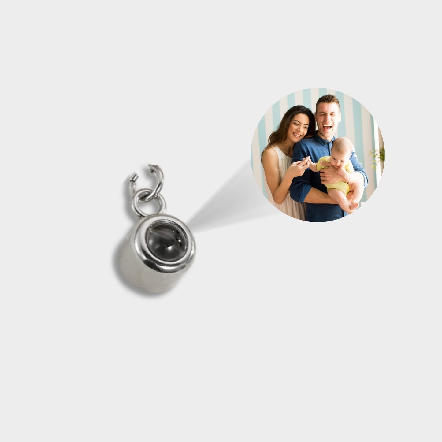 Custom Photo Projection Pendants & Charms