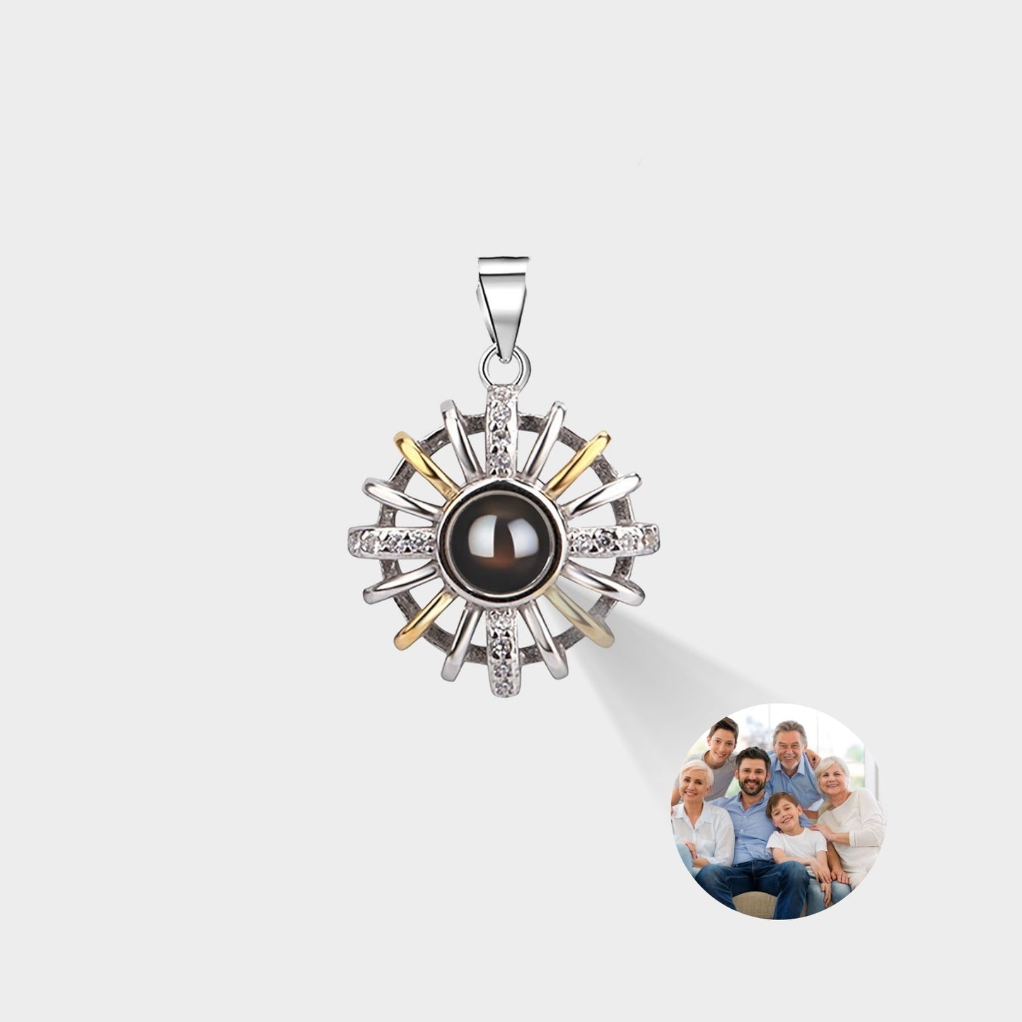 Custom Photo Projection Pendants & Charms