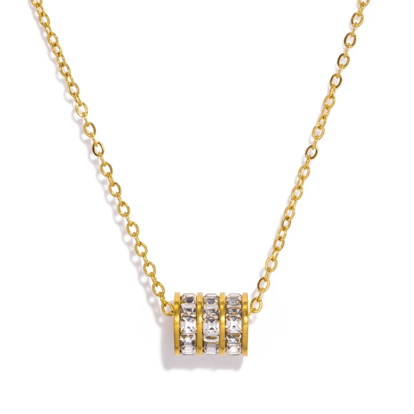 Cylindrical Pendant Necklace