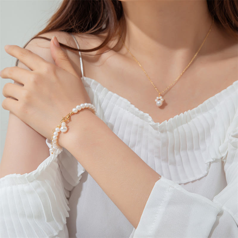 Pulsera de cadena curativa con pata de gato y perlas de Buda