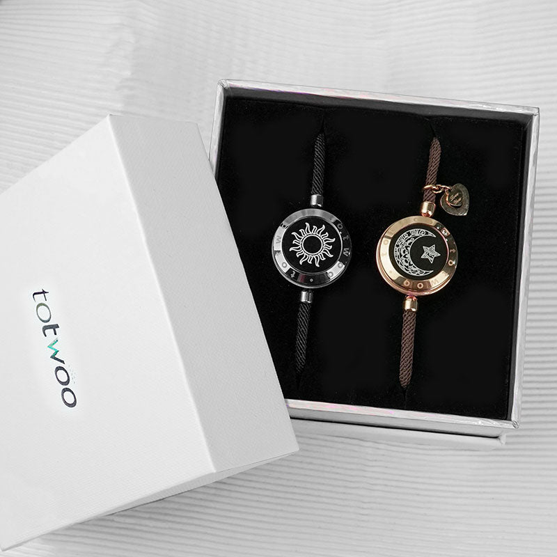 Sun&Moon Touch Bracelets with Milan Rope Set - Touch Bling