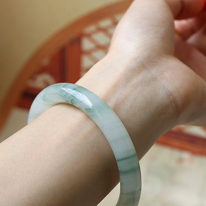 Pulsera de jade natural con piedras de Buda para la suerte y la prosperidad