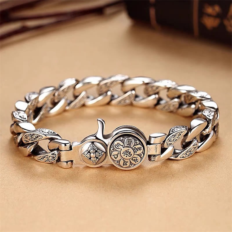 Pulsera de creatividad Vajra con doble dorje Om Mani Padme Hum del Tíbet con piedras de Buda