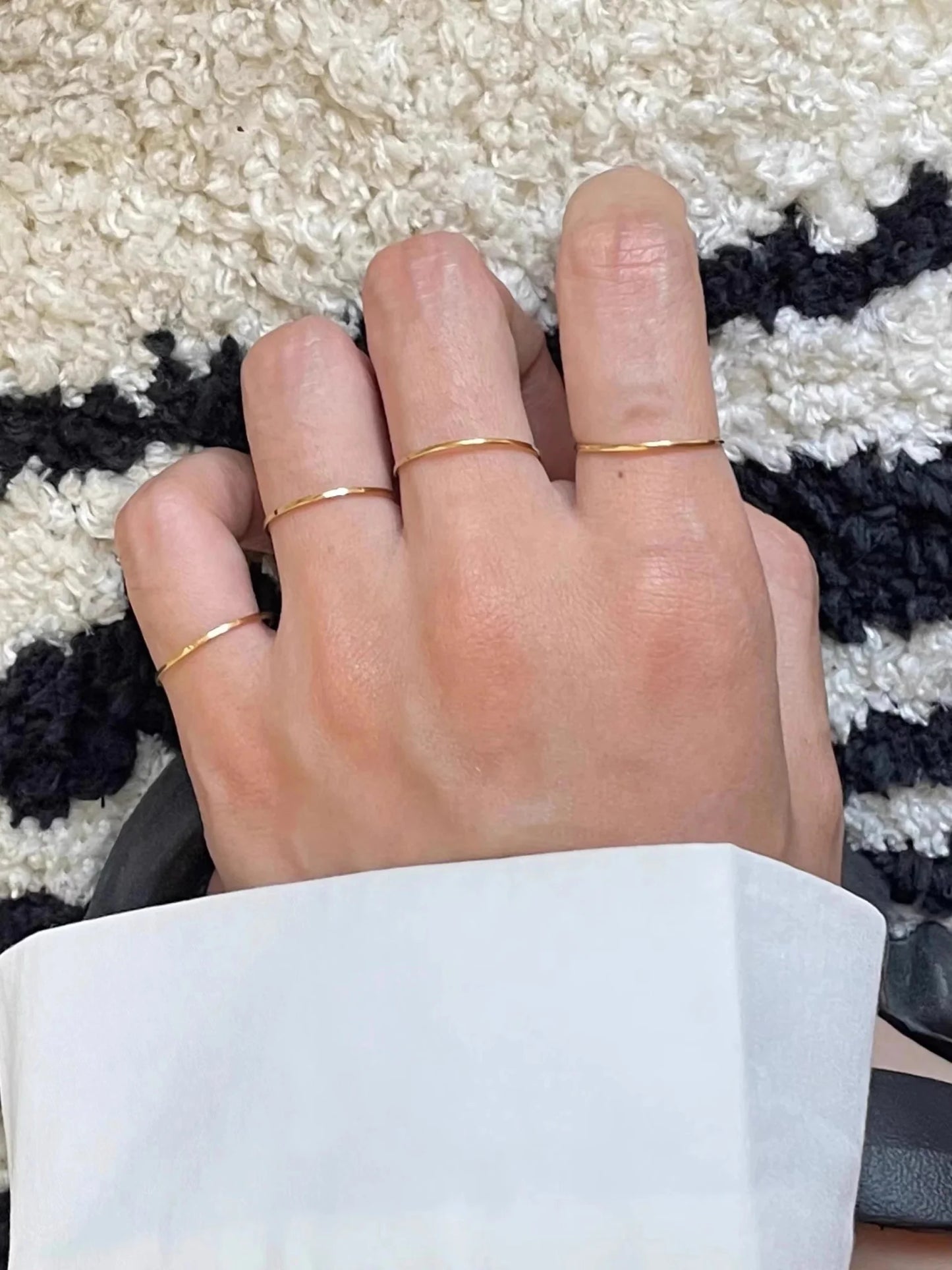 Dainty 18 Gold & Silver Rings