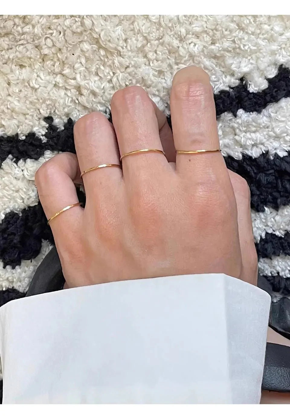 Dainty 18 Gold & Silver Rings