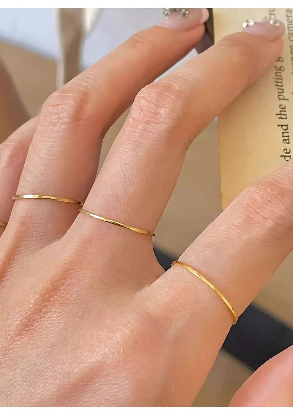 Dainty 18 Gold & Silver Rings