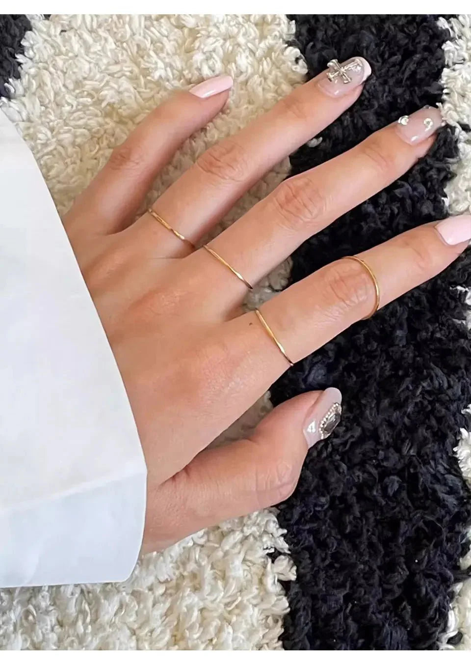 Dainty 18 Gold & Silver Rings