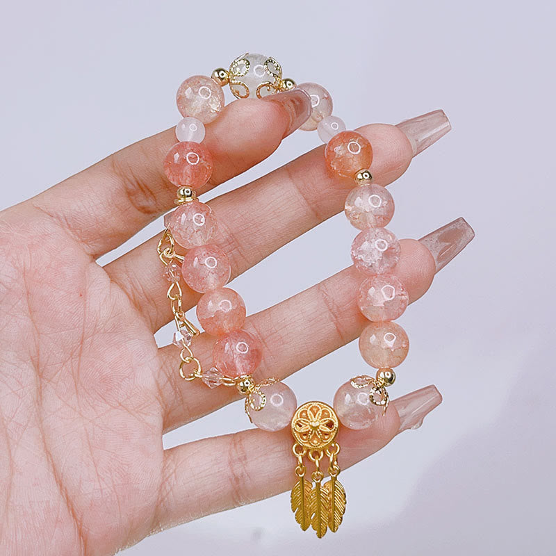 Buddha-Steine, Glasperlen, Traumfänger, Schutz-Charm-Armband